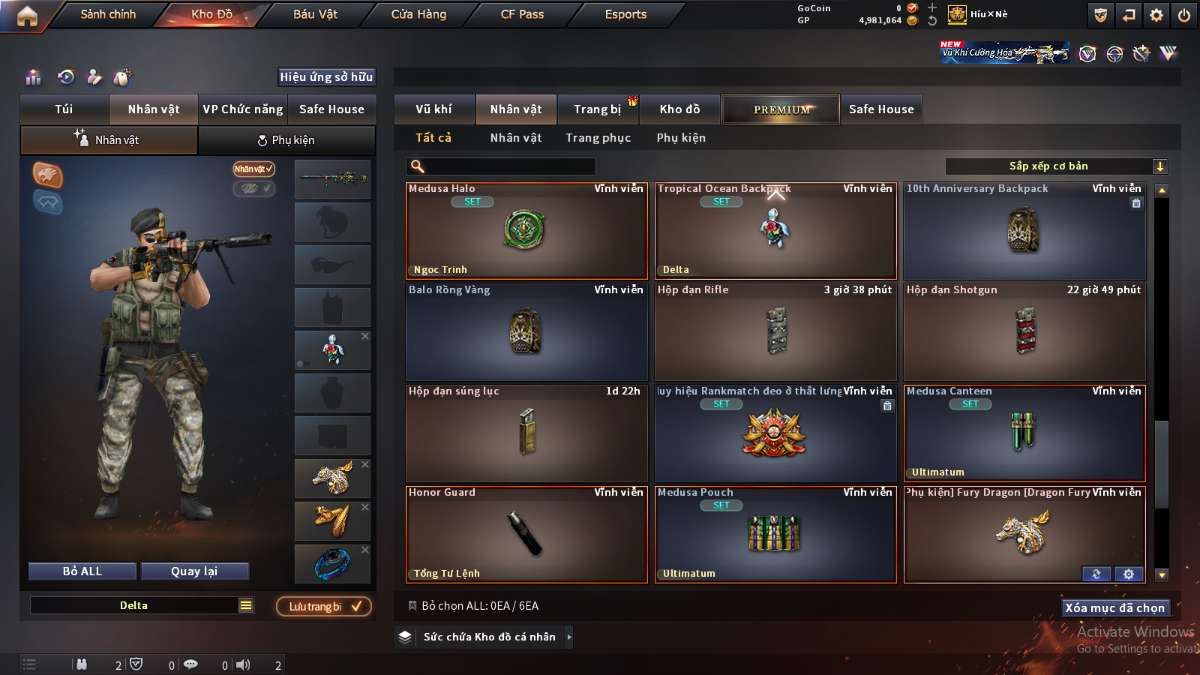 shop acc cf uy tin gia re